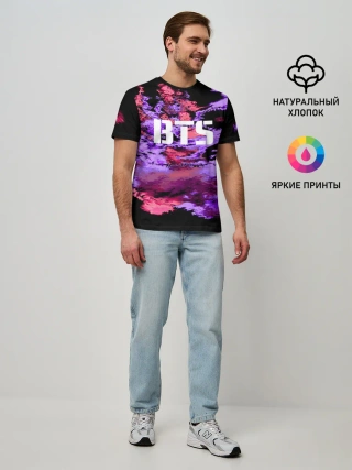 Мужская базовая футболка / BTS