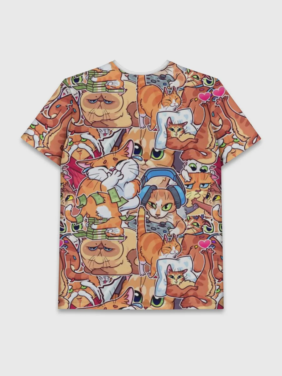 Мужская базовая футболка / Котобомбинг