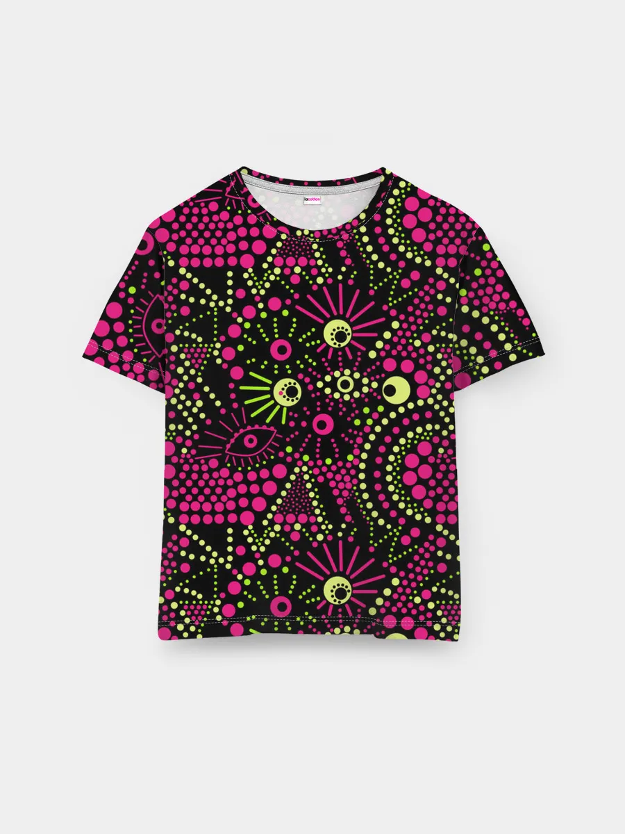 Мужская базовая футболка / Модный абстрактный узор