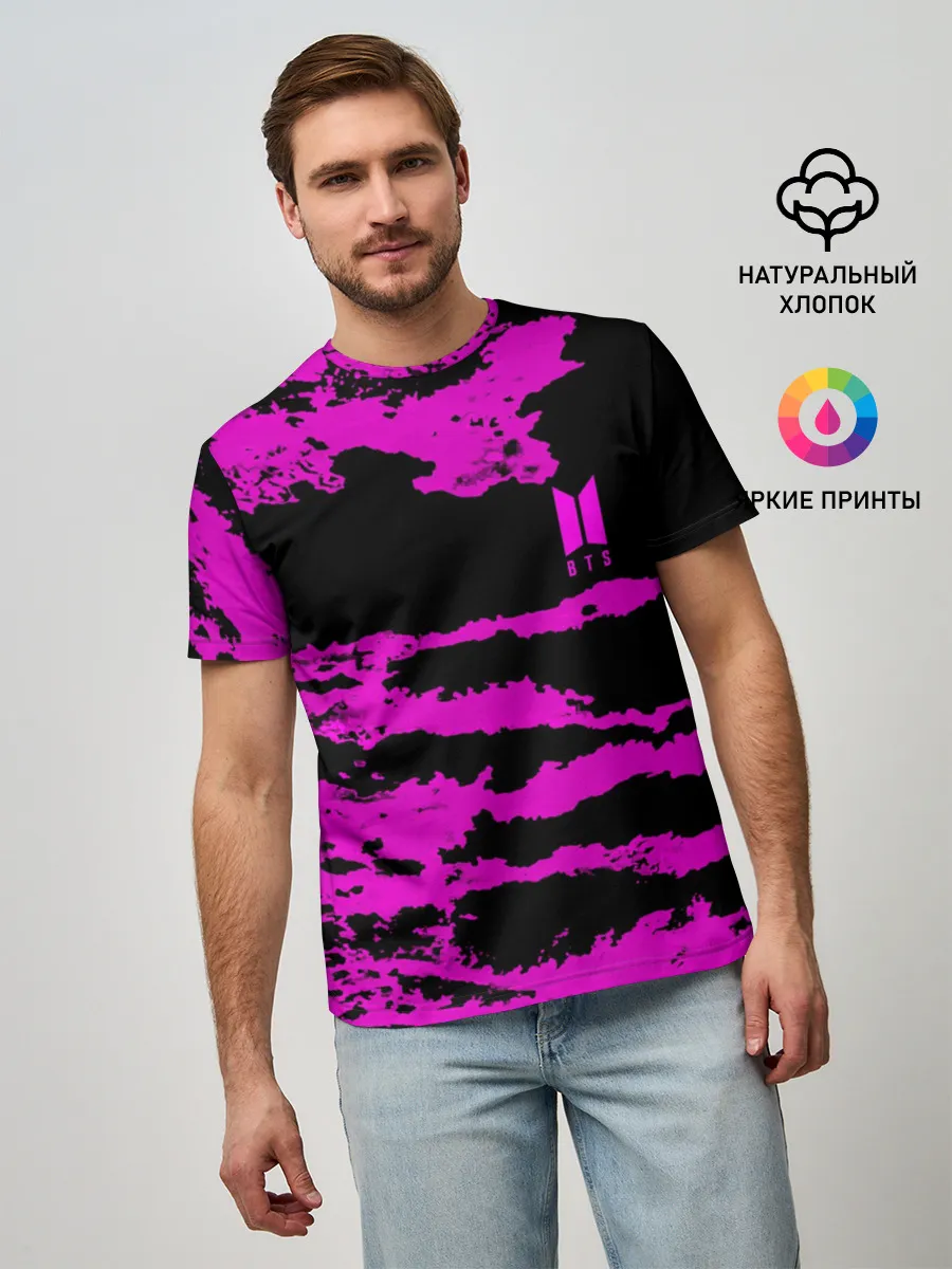 Мужская базовая футболка / BTS
