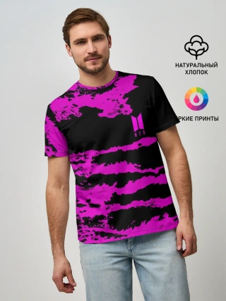 Мужская базовая футболка / BTS