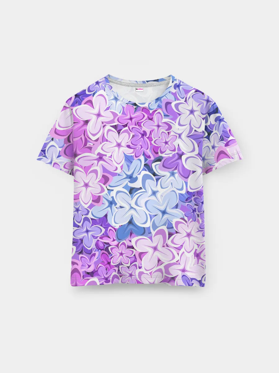 Мужская базовая футболка / СИРЕНЬ | ЦВЕТЫ | LILAC