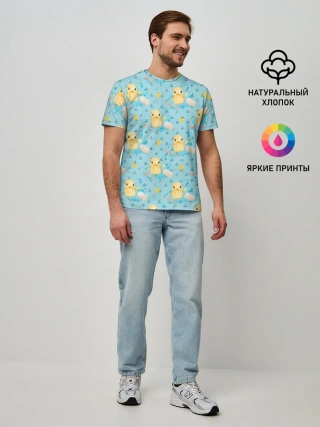 Мужская базовая футболка / Чистюля: уточки