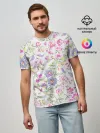 Мужская базовая футболка / Яркие весенние цветы