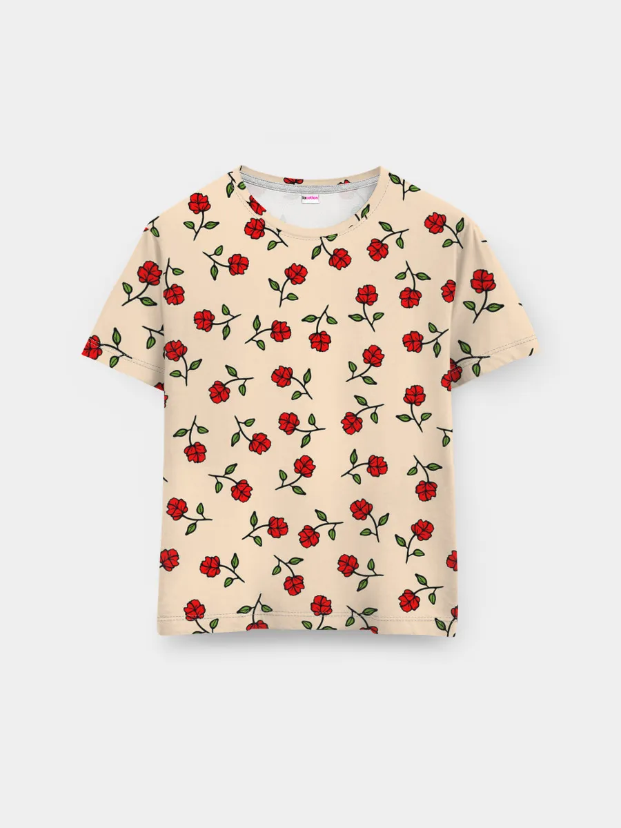 Мужская базовая футболка / Прованс из роз