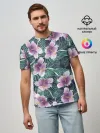 Мужская базовая футболка / Тропический цветок