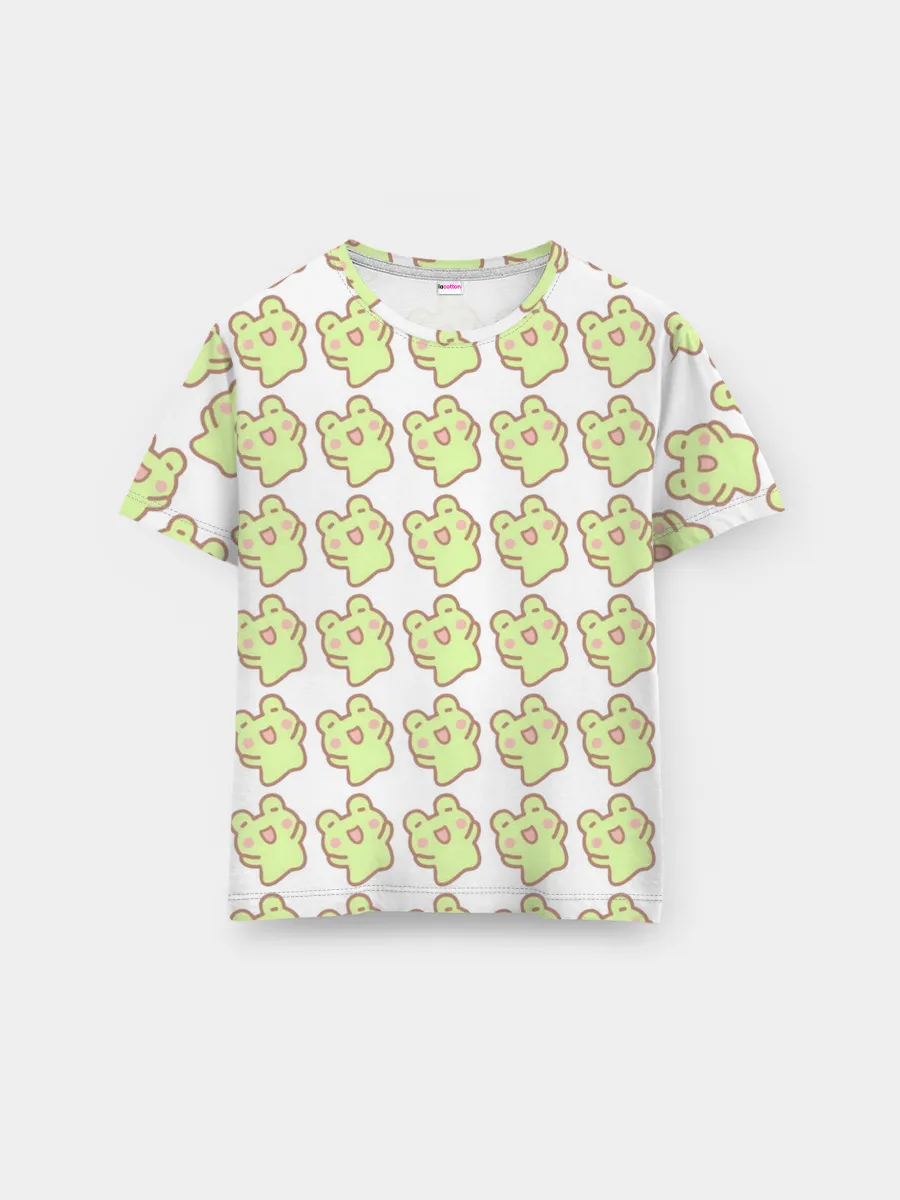 Мужская базовая футболка / счастливые лягушки