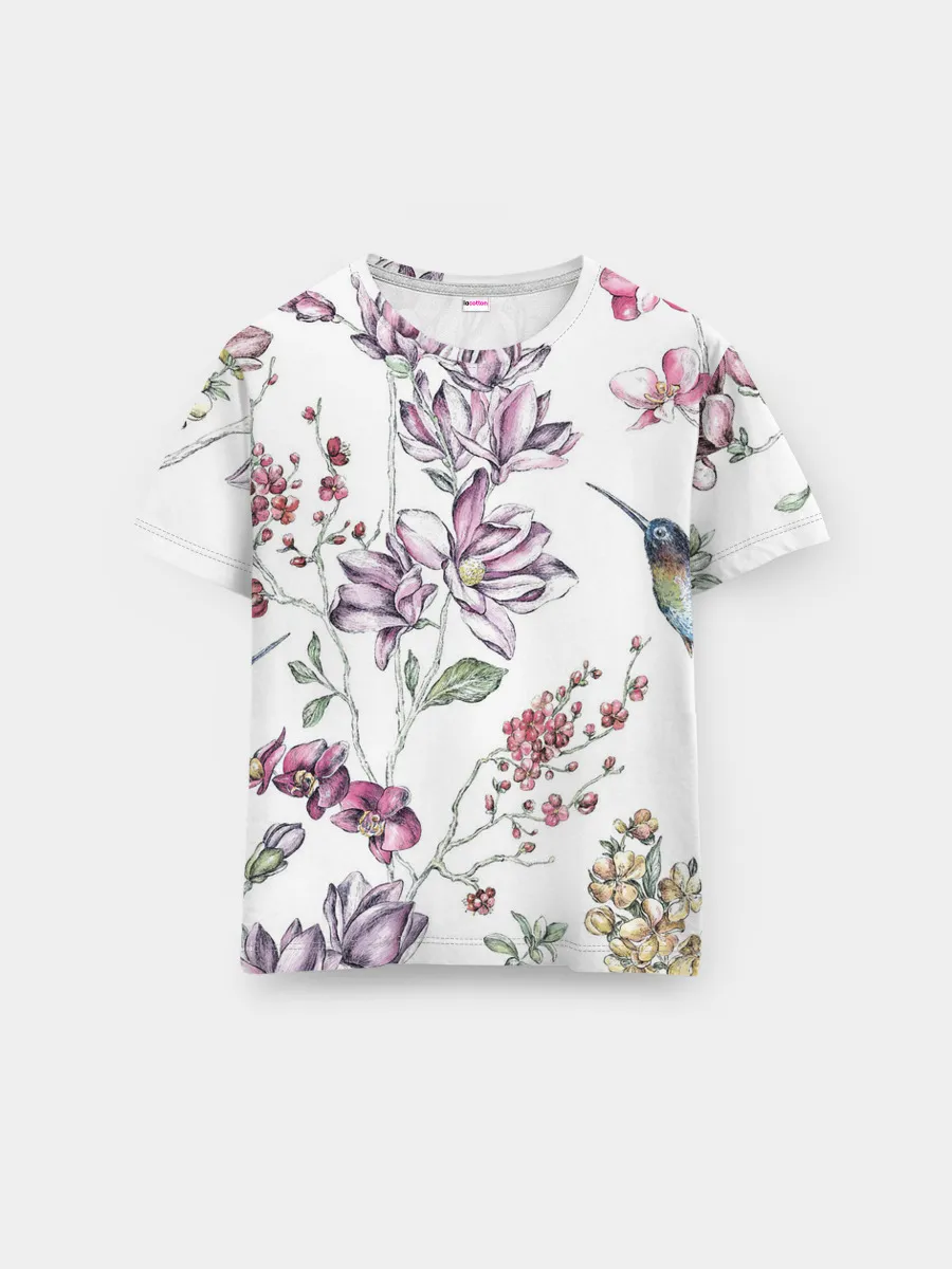 Мужская базовая футболка / Колибри