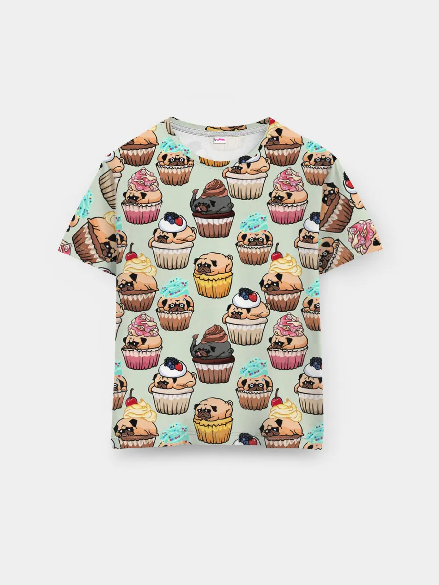 Мужская базовая футболка / Мопсы - Кексики