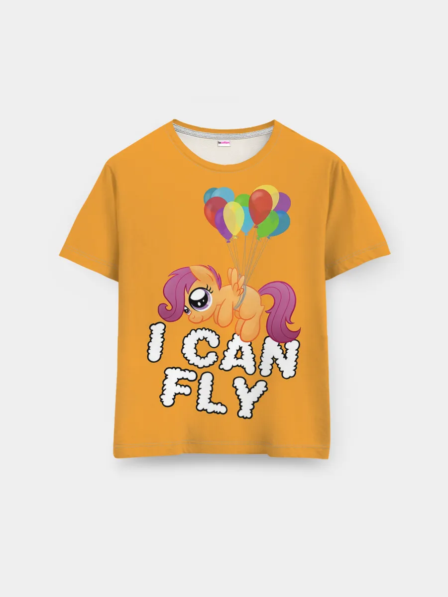 Мужская базовая футболка / Я могу летать