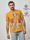 Мужская базовая футболка / Я могу летать