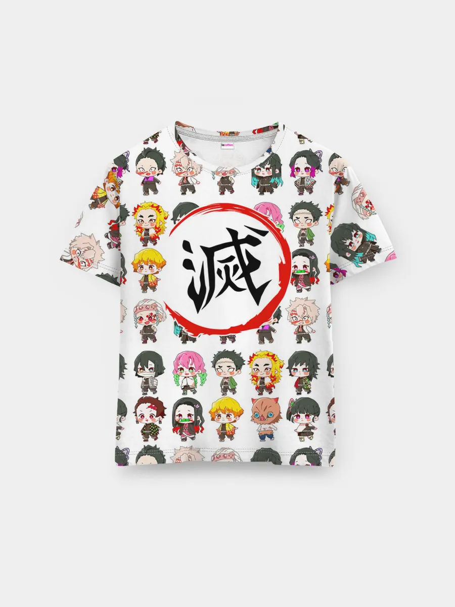 Мужская базовая футболка / Клинок, рассекающий демонов ПЕРСОНАЖИ