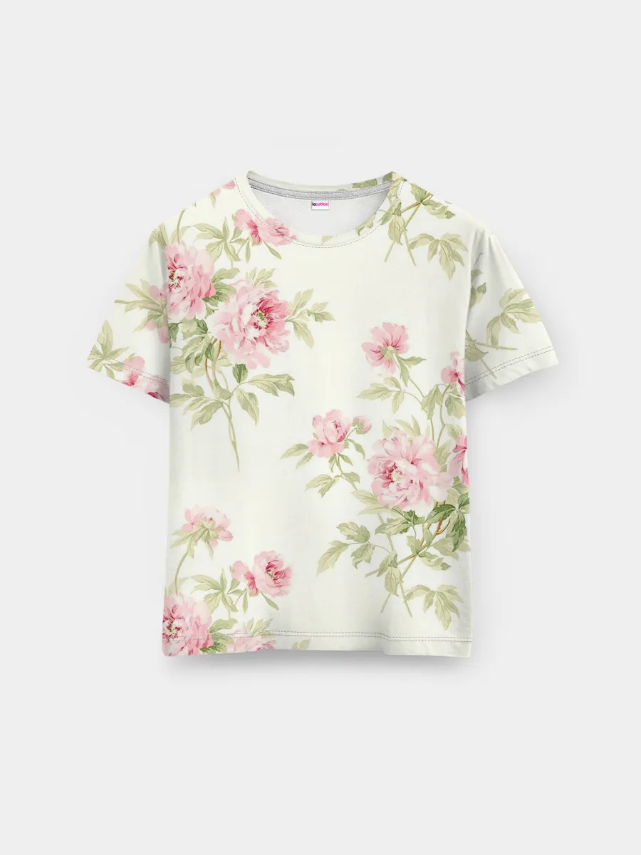 Мужская базовая футболка / Розовые розы