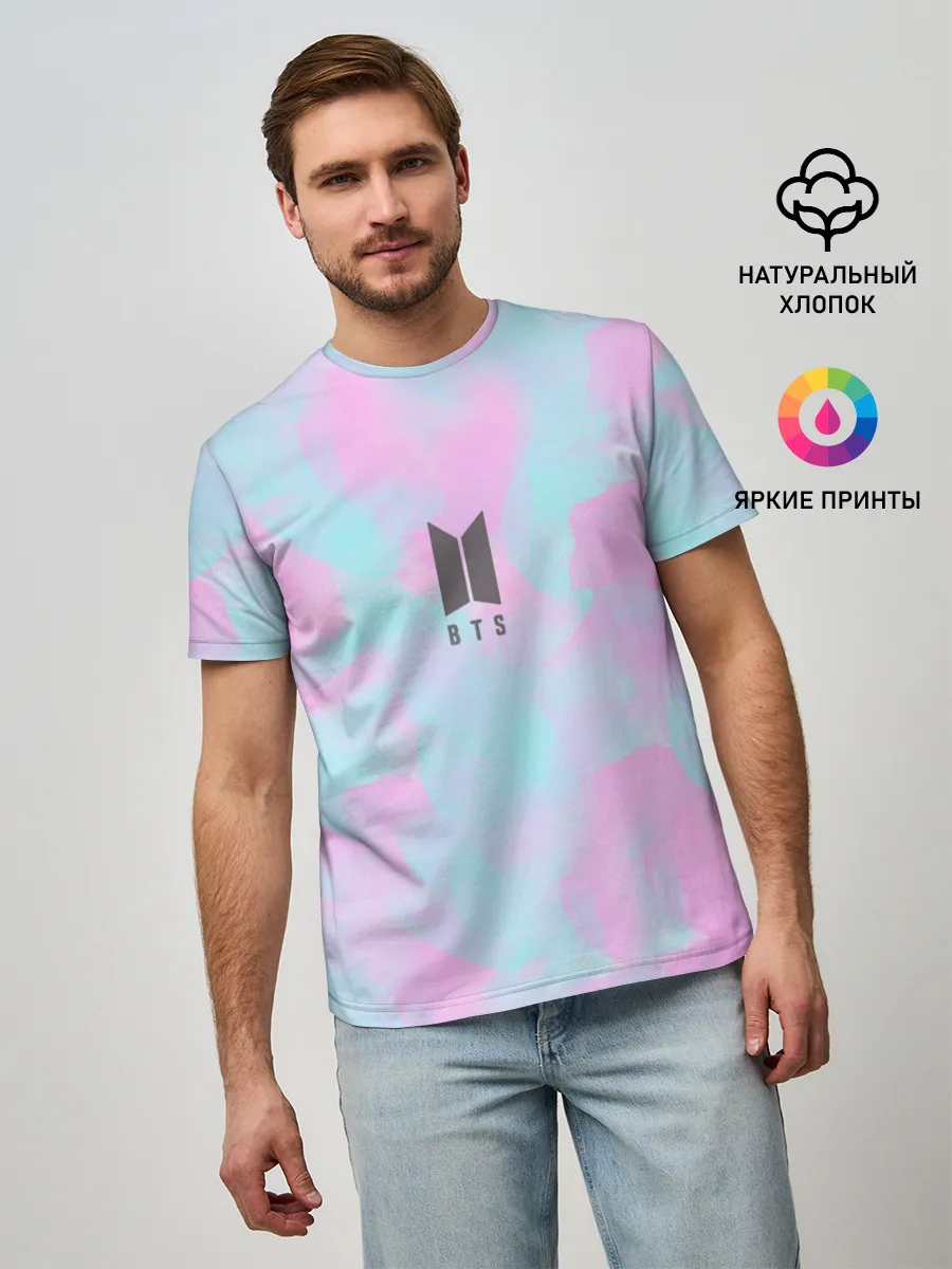 Мужская базовая футболка / BTS