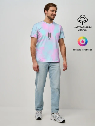 Мужская базовая футболка / BTS