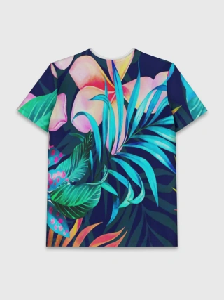 Мужская базовая футболка / TROPIC FLOWER