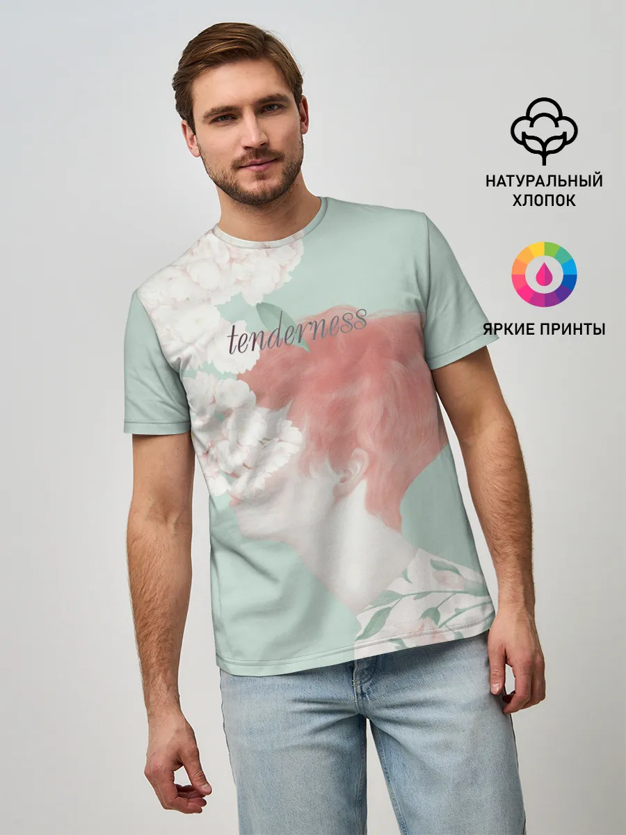 Мужская базовая футболка / Нежность