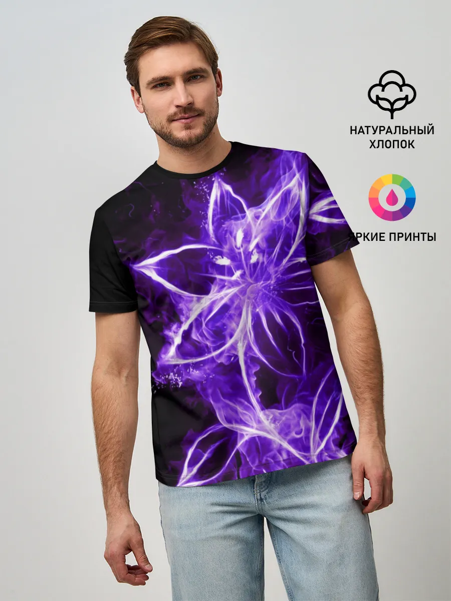 Мужская базовая футболка / Цветок Тьмы