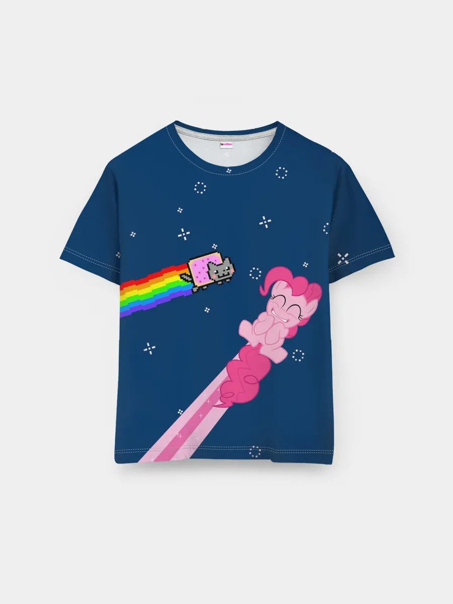 Мужская базовая футболка / Nyan cat x Pony