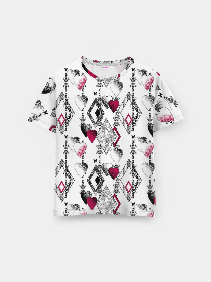 Мужская базовая футболка / Абстрактный современный узор