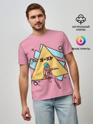 Мужская базовая футболка / Motoko Art