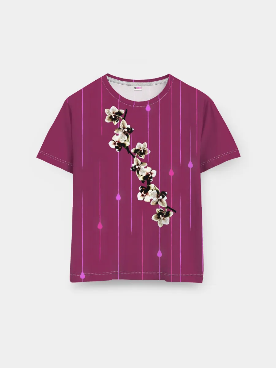 Мужская базовая футболка / Орхидеи