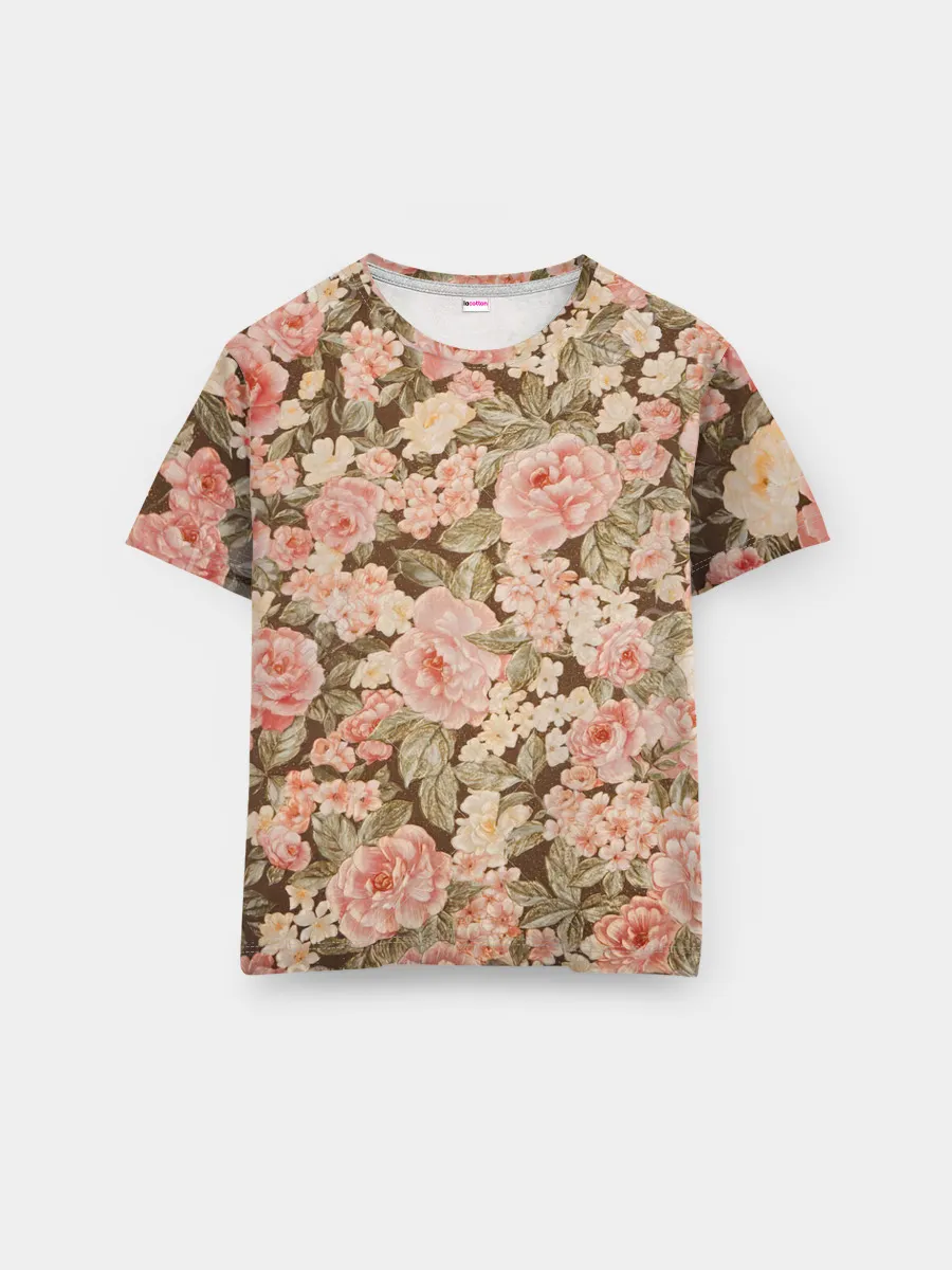 Мужская базовая футболка / Розовая поляна