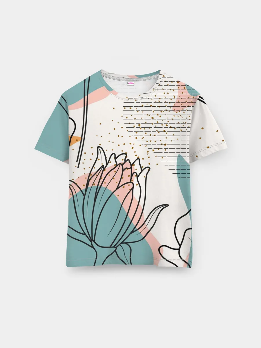 Мужская базовая футболка / Цветы