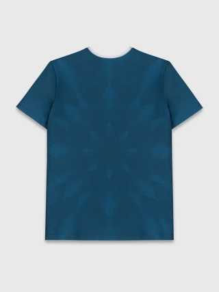 Мужская базовая футболка / Abstract flower color