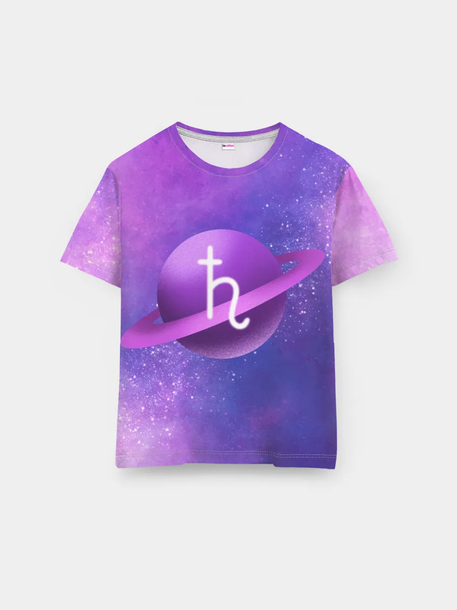 Мужская базовая футболка / Сатурн