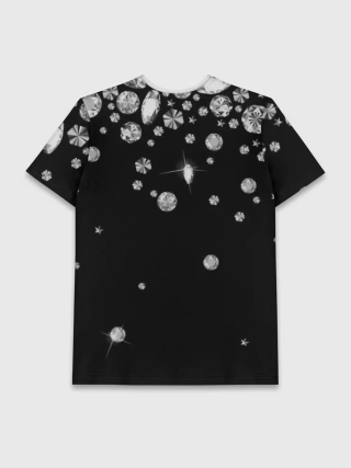 Мужская базовая футболка / Бриллианты