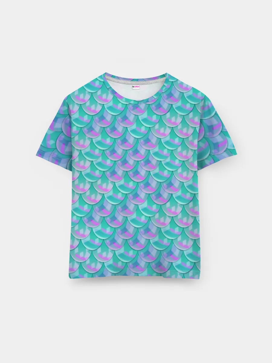 Мужская базовая футболка / Чешуя | Хвост русалки