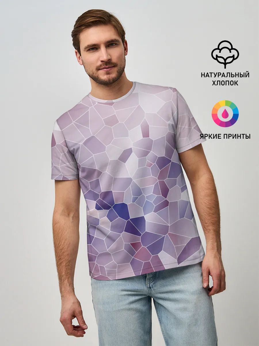 Мужская базовая футболка / Узор Мозаика