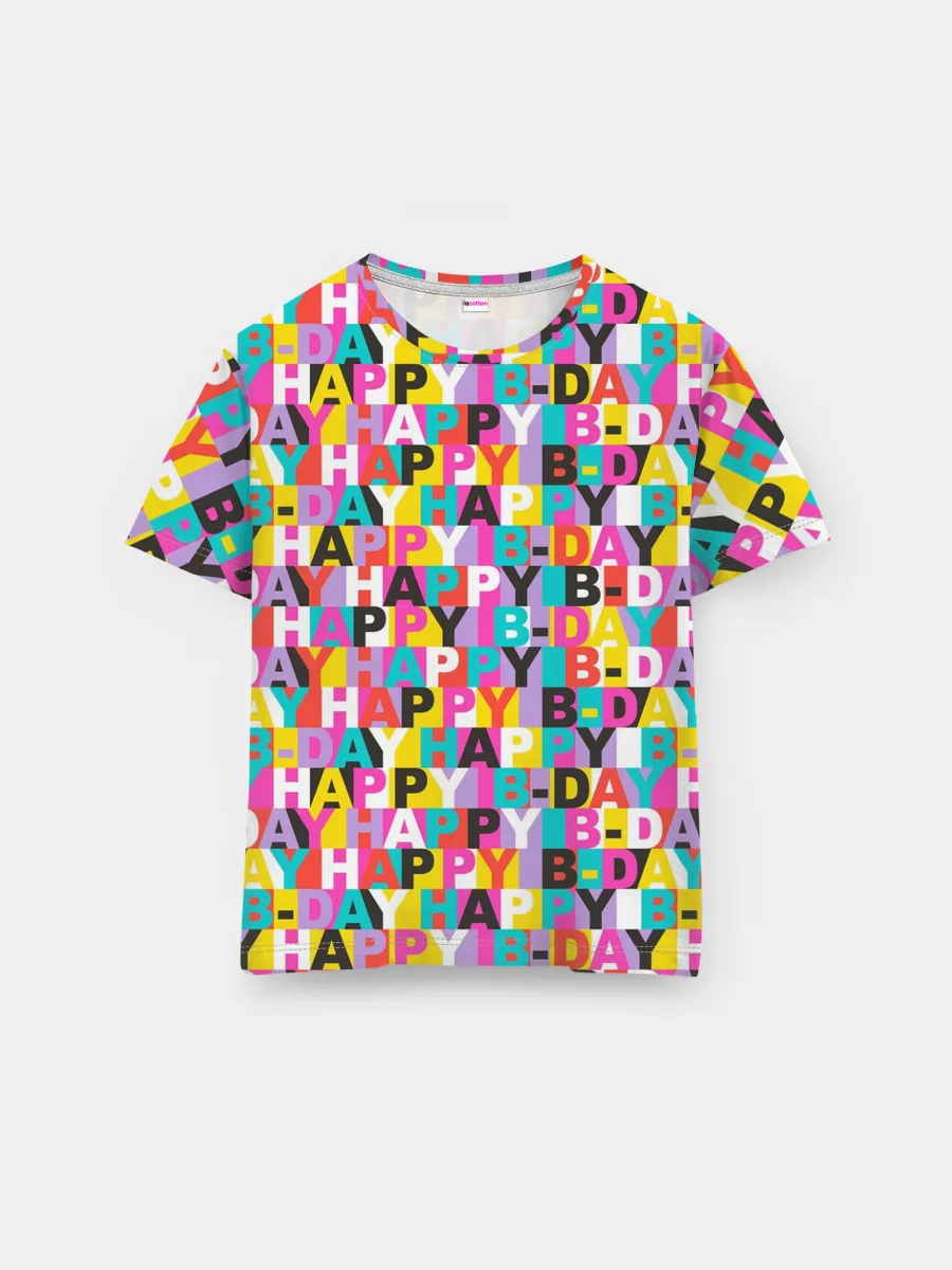 Мужская базовая футболка / Happy Birthday
