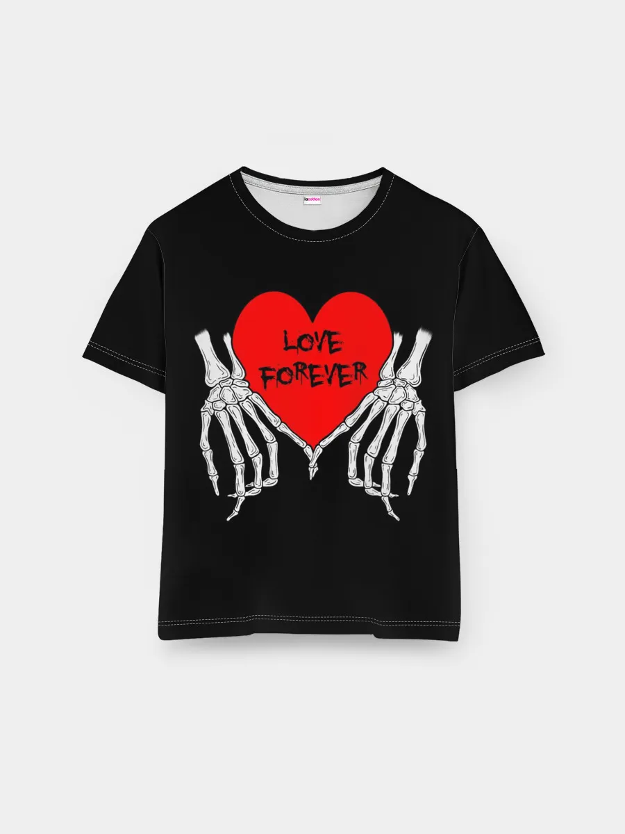 Мужская базовая футболка / LOVE FOREVER | ЛЮБОВЬ НАВСЕГДА