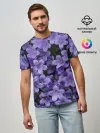 Мужская базовая футболка / Фиолетовый цвет весны