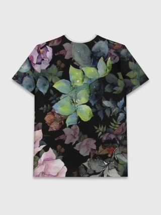 Мужская базовая футболка / Цветочный сад