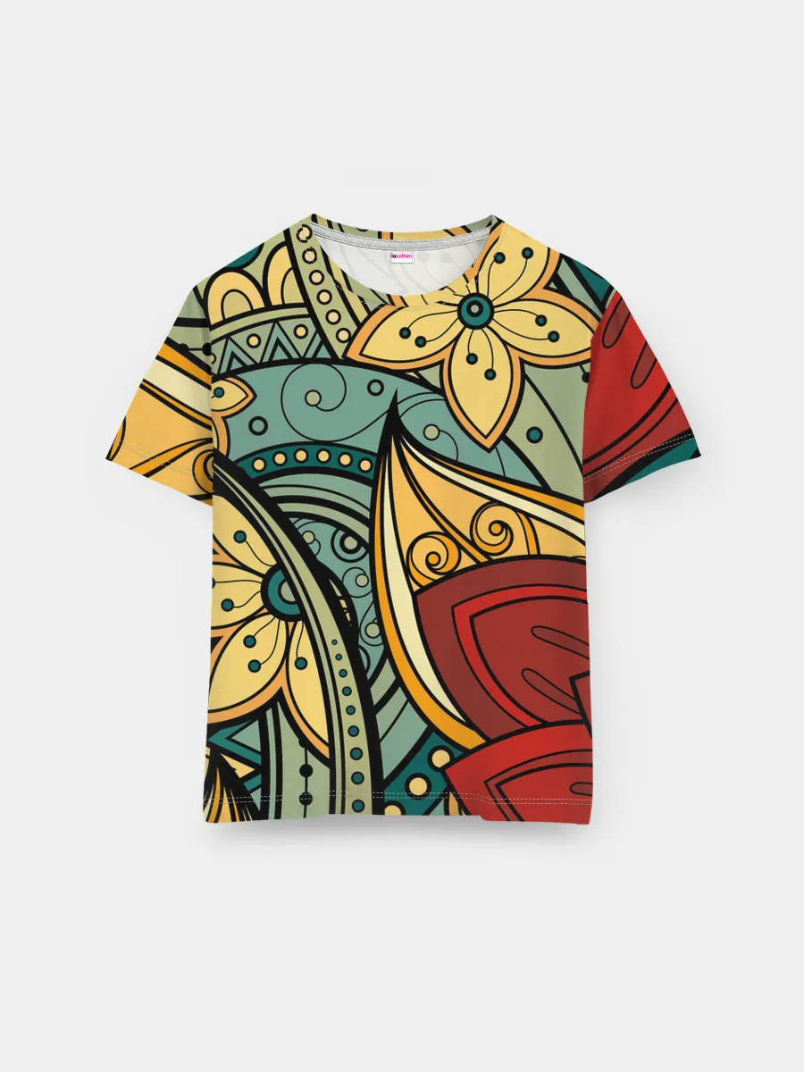 Мужская базовая футболка / ЯрКие ЦветЫ