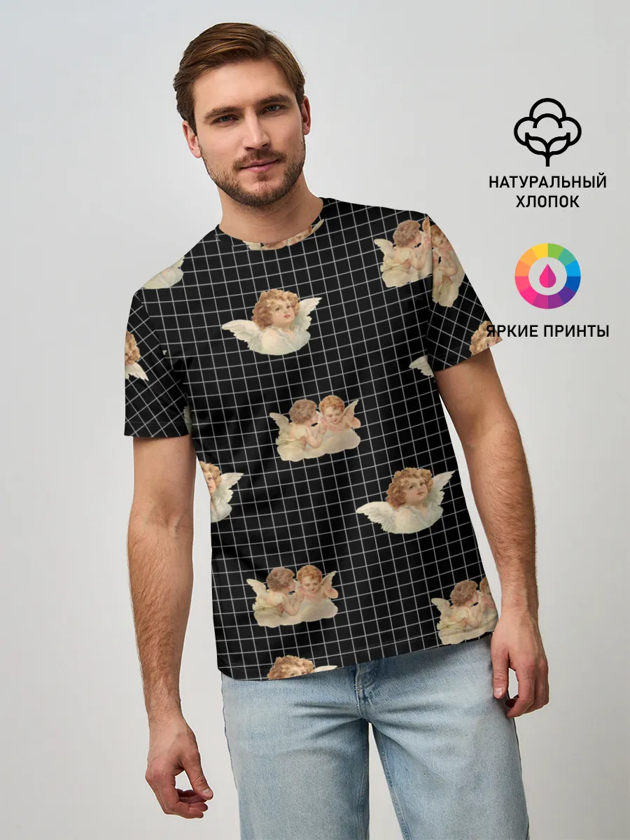 Мужская базовая футболка / Ангел
