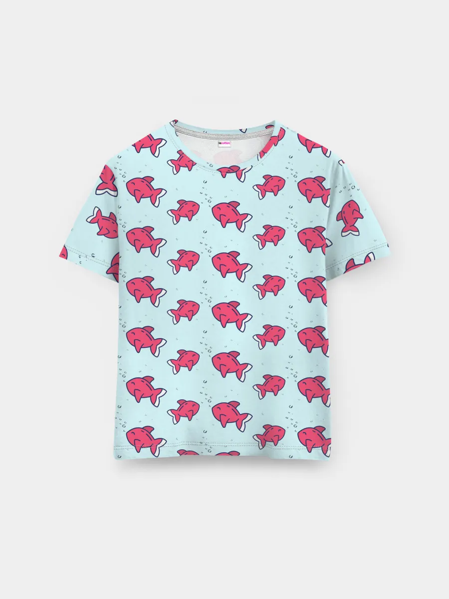 Мужская базовая футболка / Рыбки