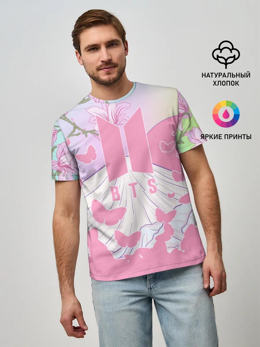 Мужская базовая футболка / BTS