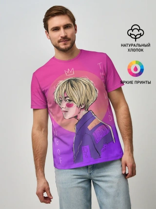 Мужская базовая футболка / King of the wild