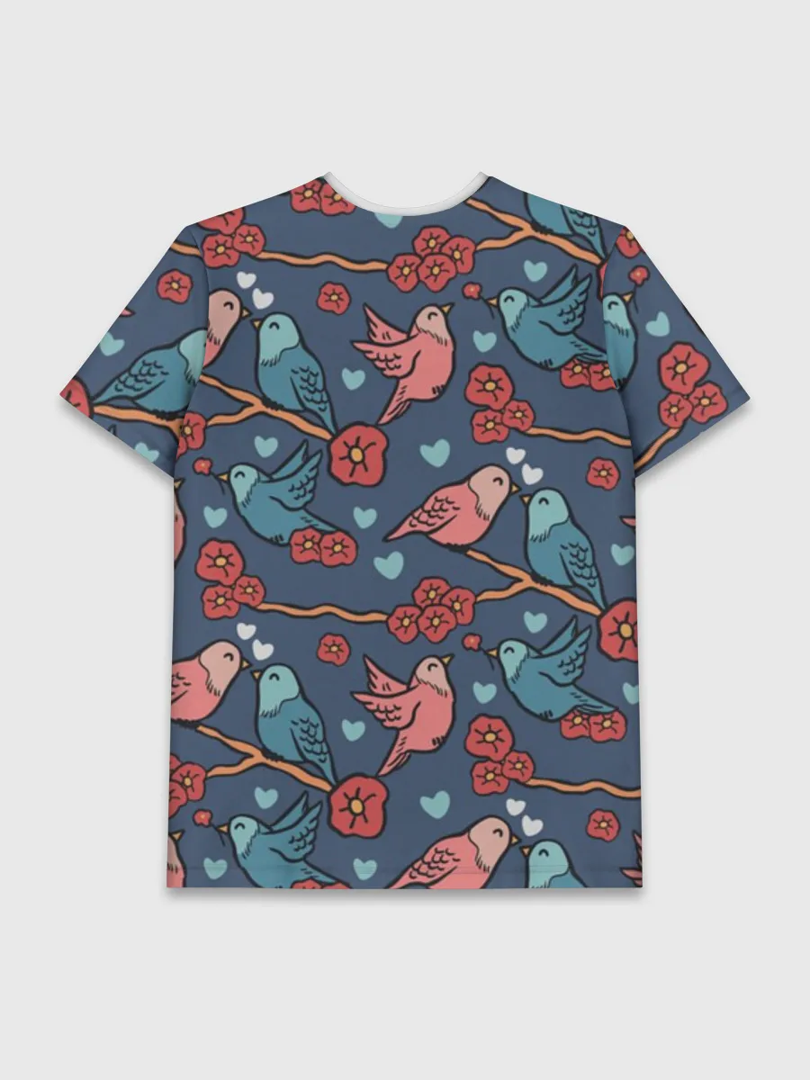 Мужская базовая футболка / Влюбленные лисички