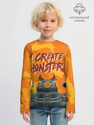 Детский лонгслив хлопок / Gerand Orange