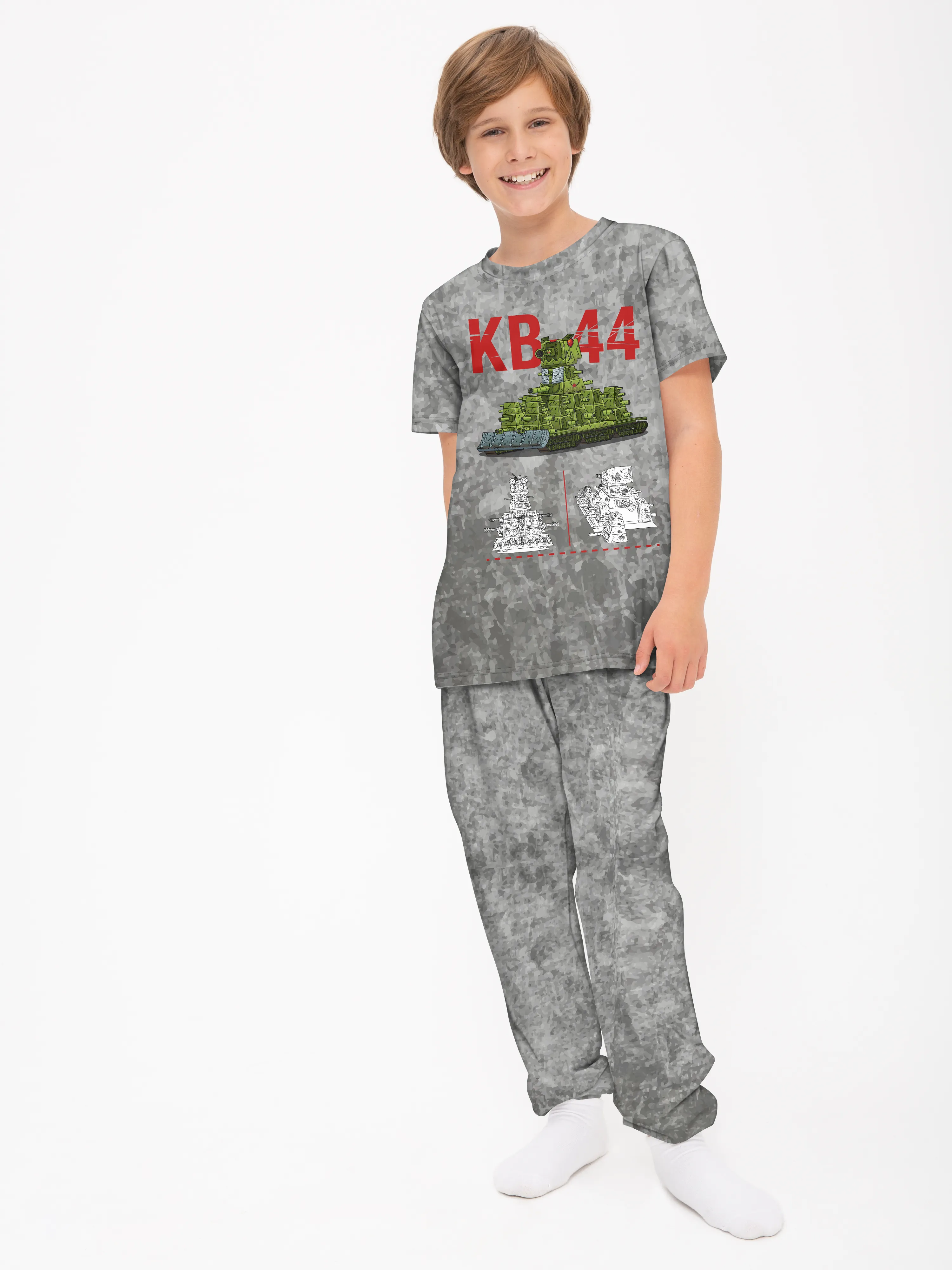 Детская пижама с брюками хлопок / GerandPlan_KPJ