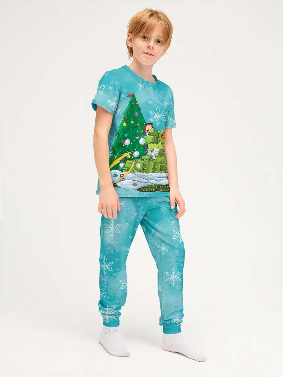 Детская пижама с брюками хлопок / GerandSnowballs