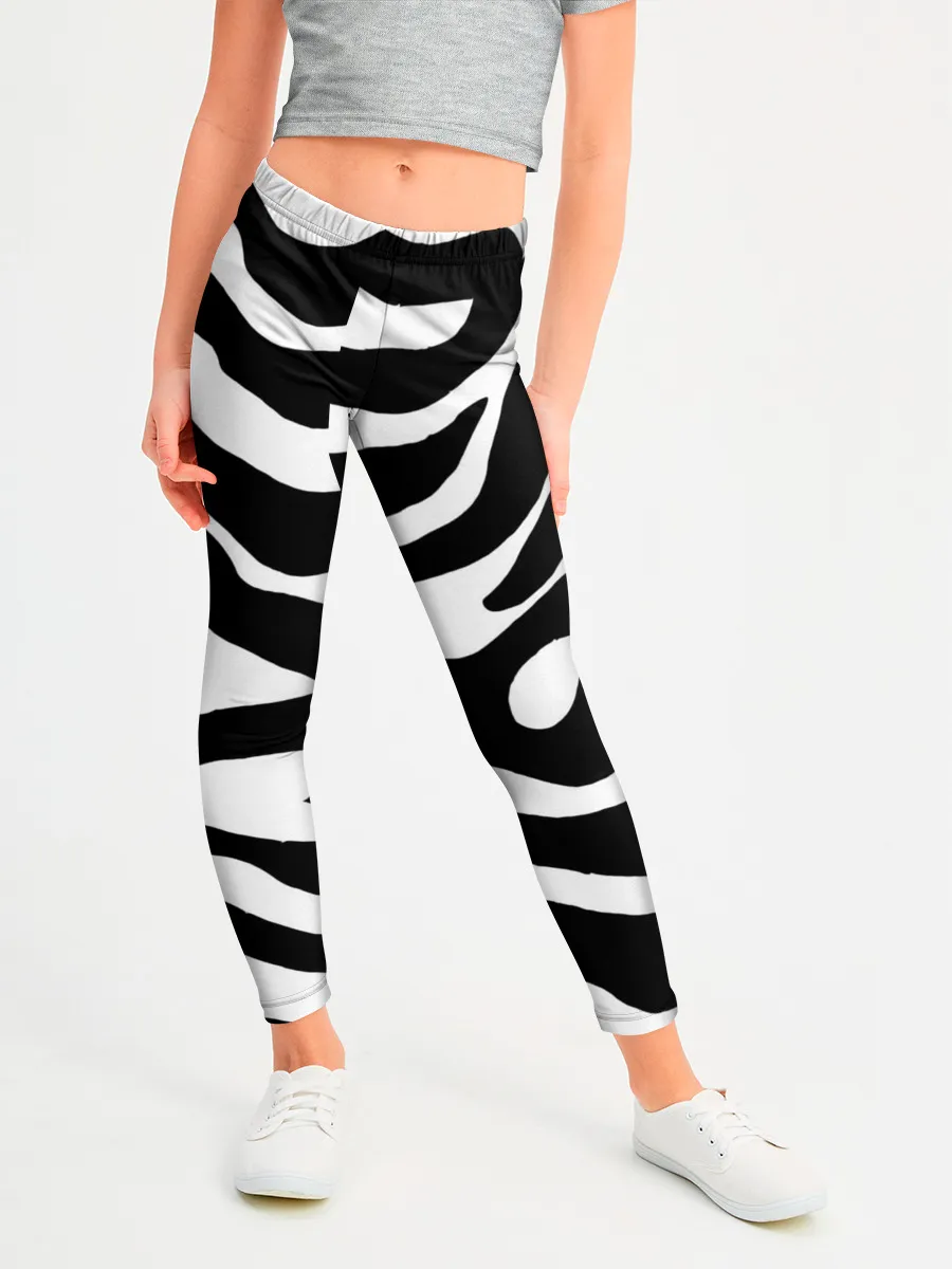 Леггинсы для девочки / Зебра