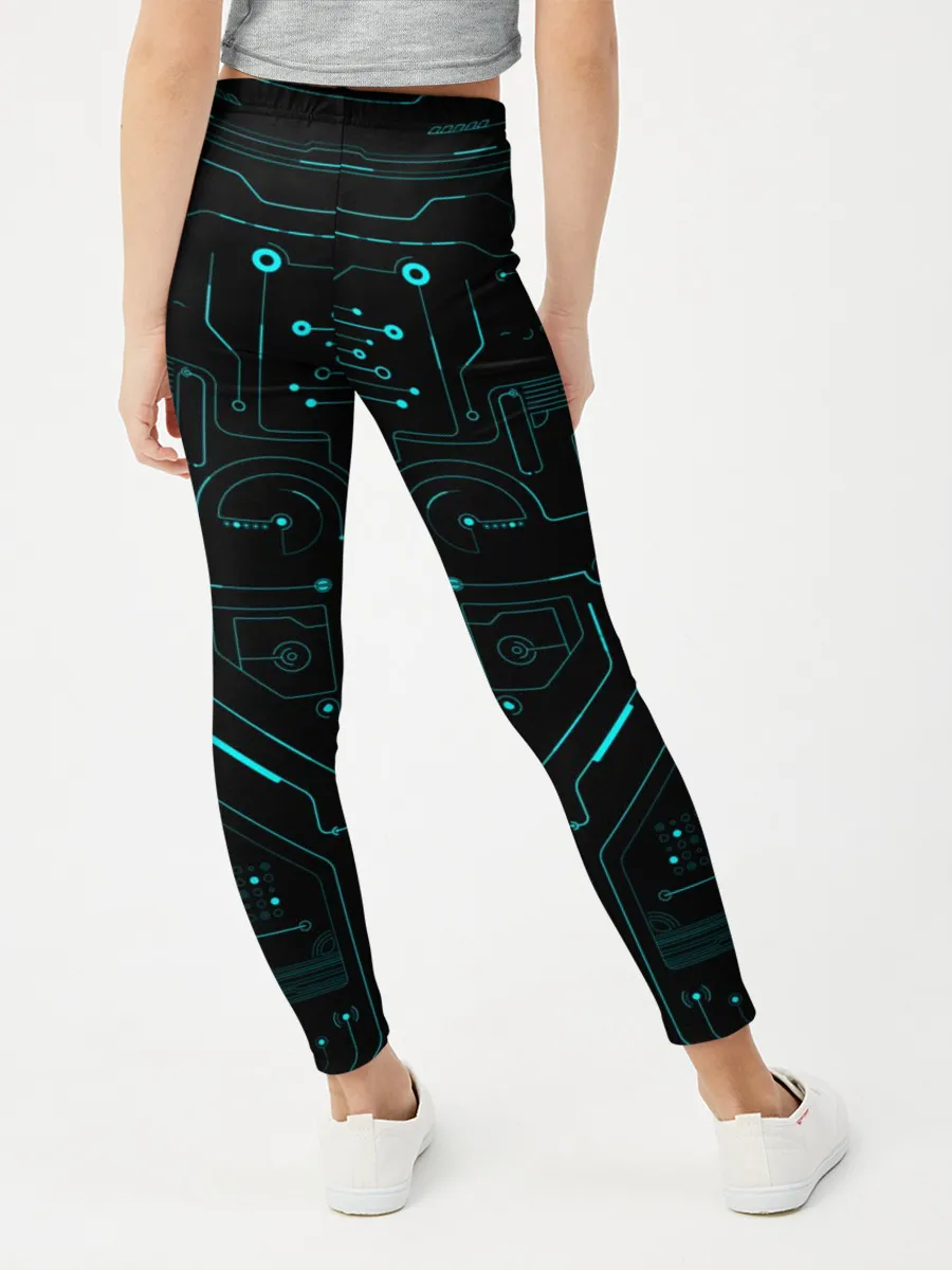 Леггинсы для девочки / Hi-Tech