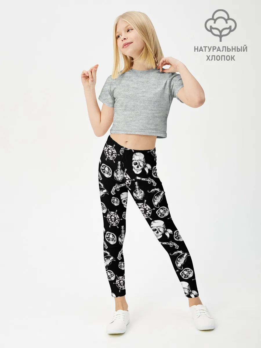 Леггинсы для девочки / Pirates Pattern