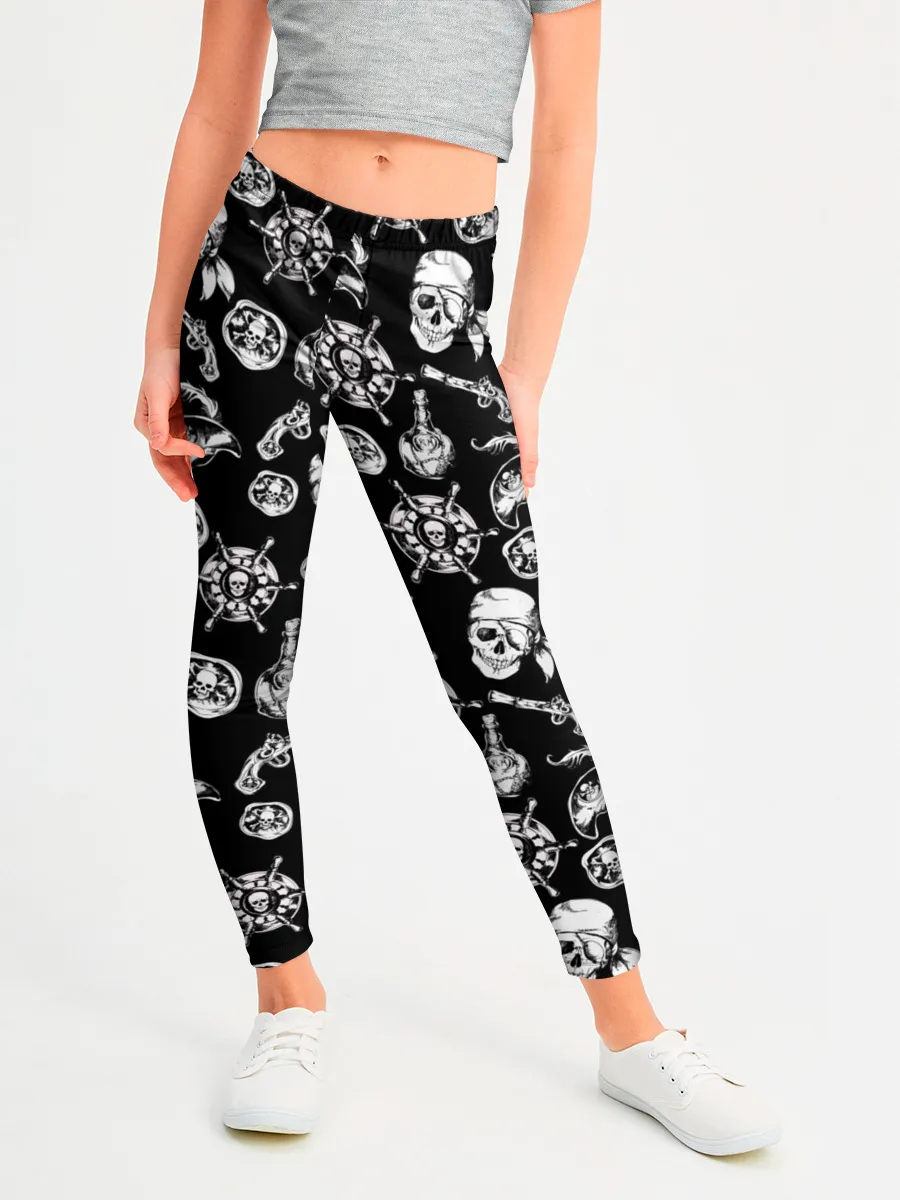 Леггинсы для девочки / Pirates Pattern